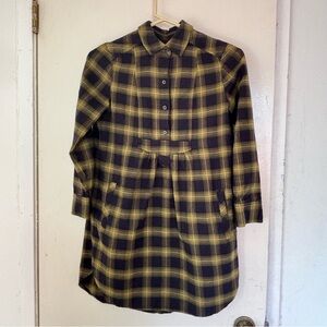 Plaid Long Sleeve Dress